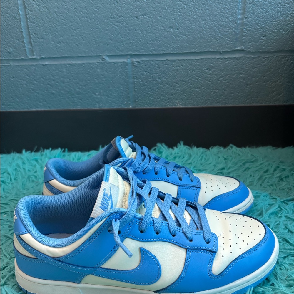 Nike Air Dunks Blue and White Sneakers